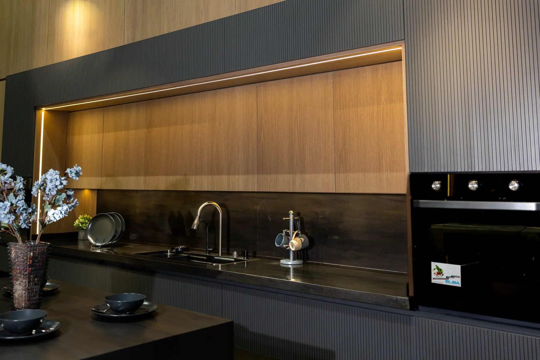 Compact custom aluminum kitchen